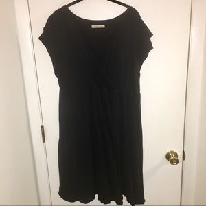 GUC 2XL Old Navy Black Wrap Dress w/drape